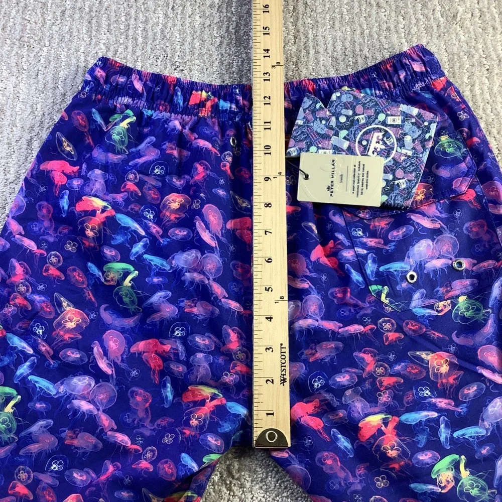 Peter Millar Seaside Mens Jellyfish Print‎ Swim Trunks Size Small NWT